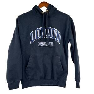 Vintage London England spell out pullover unisex hoodie sweatshirt size small